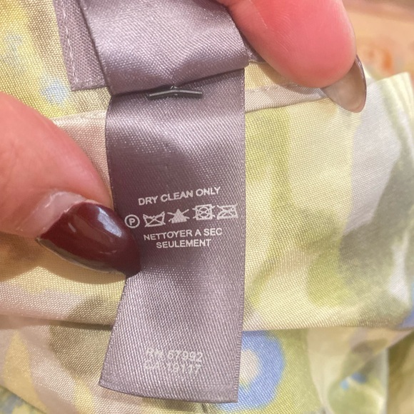 Sigrid Olsen Floral silk Cropped Pants Sz 12P - Picture 5 of 8